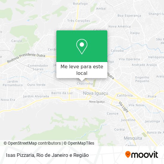 Isas Pizzaria mapa