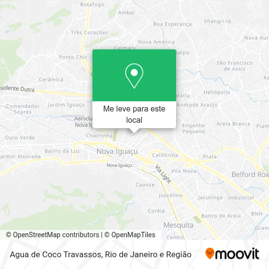 Agua de Coco Travassos mapa