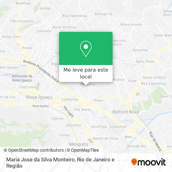 Maria Jose da Silva Monteiro mapa