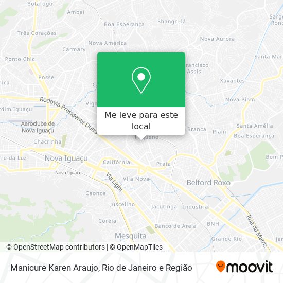 Manicure Karen Araujo mapa