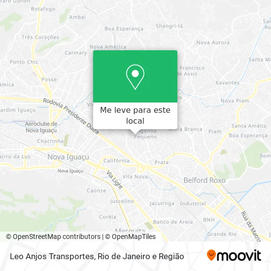 Leo Anjos Transportes mapa