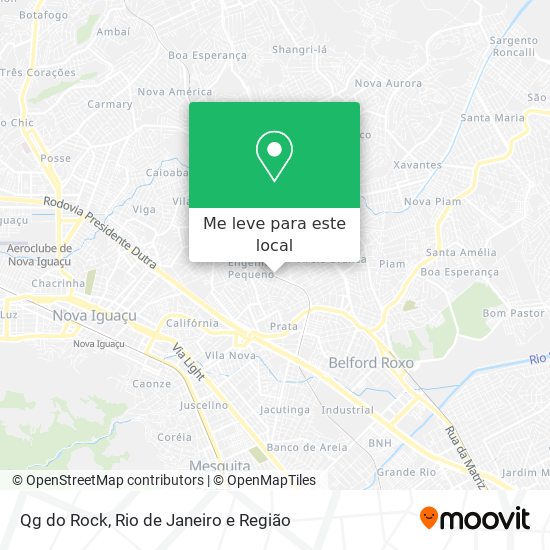 Qg do Rock mapa