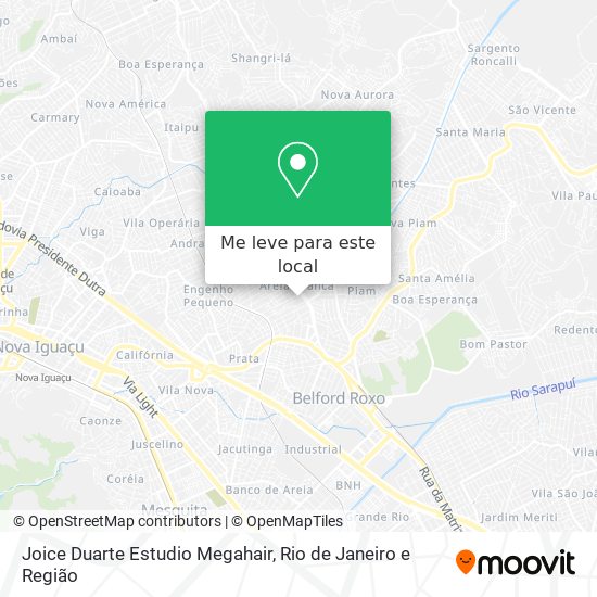 Joice Duarte Estudio Megahair mapa