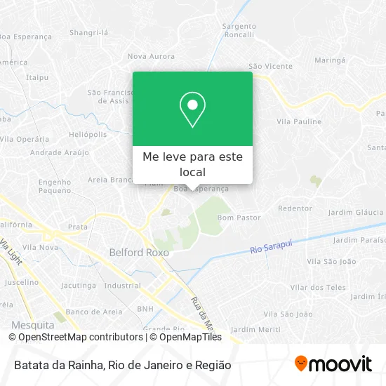 Batata da Rainha mapa