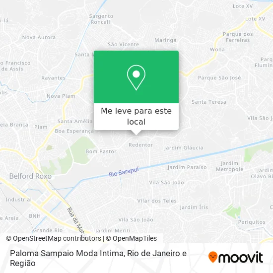 Paloma Sampaio Moda Intima mapa