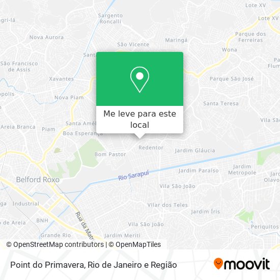 Point do Primavera mapa