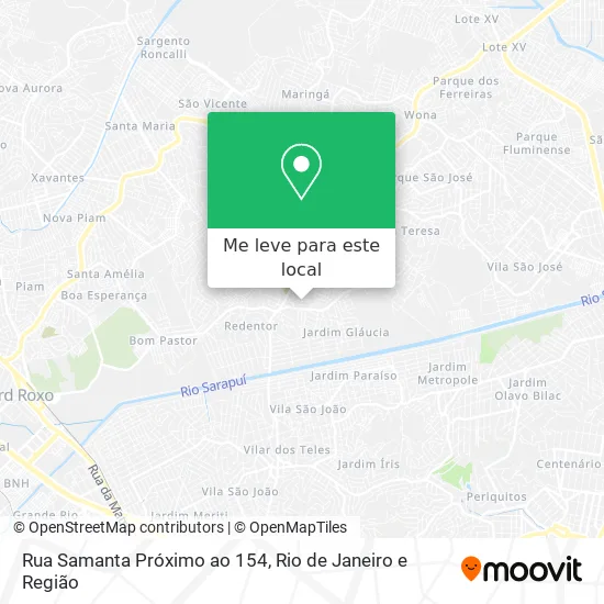 Rua Samanta Próximo ao 154 mapa