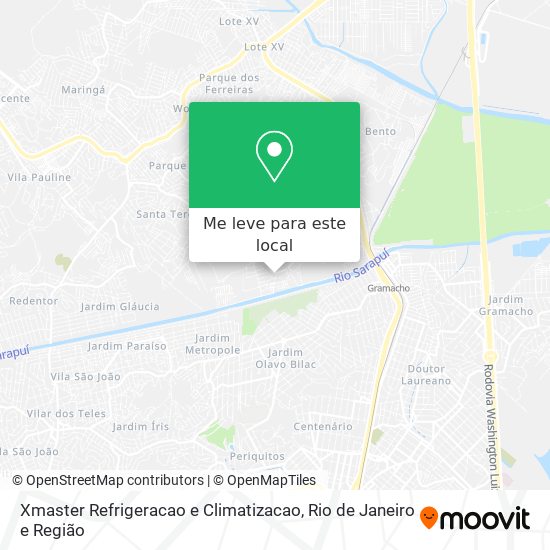 Xmaster Refrigeracao e Climatizacao mapa