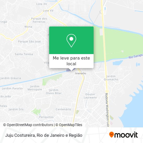 Juju Costureira mapa