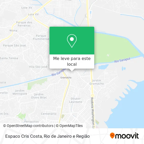 Espaco Cris Costa mapa