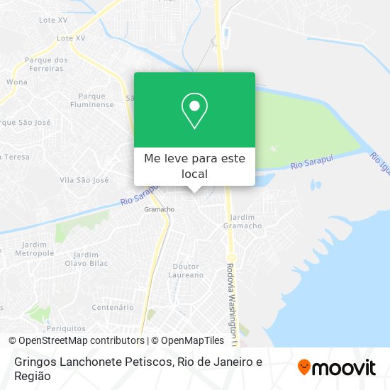Gringos Lanchonete Petiscos mapa