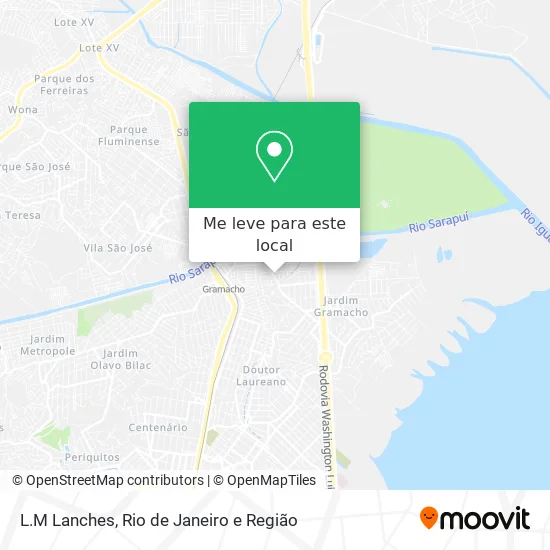 L.M Lanches mapa