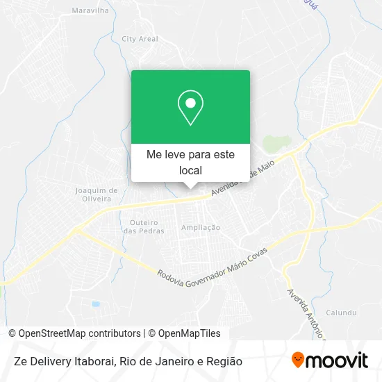 Ze Delivery Itaborai mapa