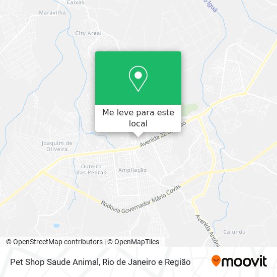 Pet Shop Saude Animal mapa