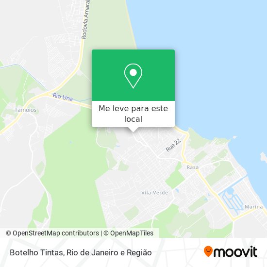 Botelho Tintas mapa