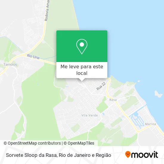Sorvete Sloop da Rasa mapa
