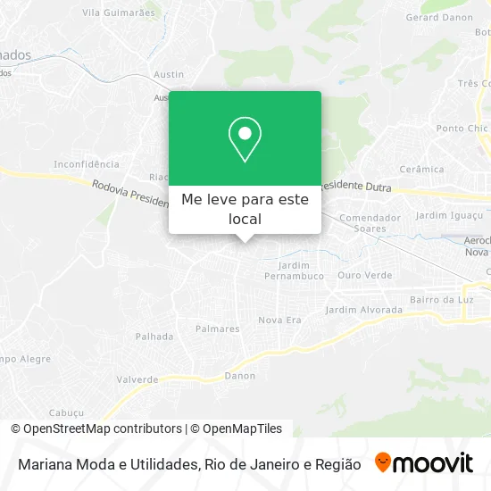 Mariana Moda e Utilidades mapa