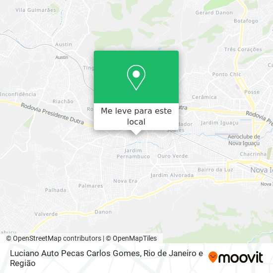 Luciano Auto Pecas Carlos Gomes mapa