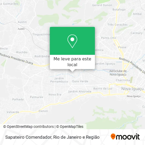 Sapateiro Comendador mapa