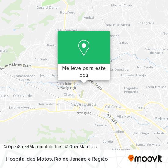 Hospital das Motos mapa