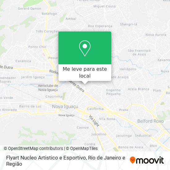 Flyart Nucleo Artistico e Esportivo mapa