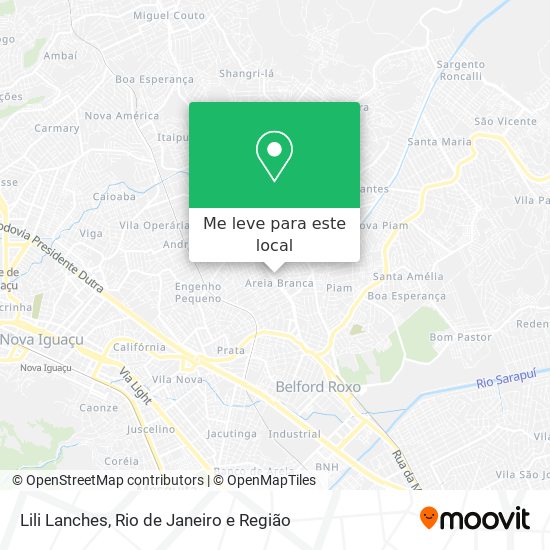 Lili Lanches mapa