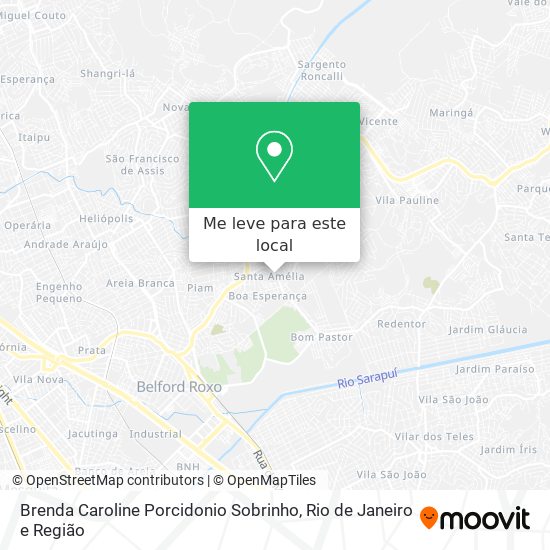 Brenda Caroline Porcidonio Sobrinho mapa
