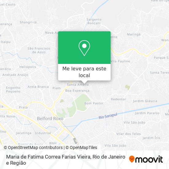 Maria de Fatima Correa Farias Vieira mapa