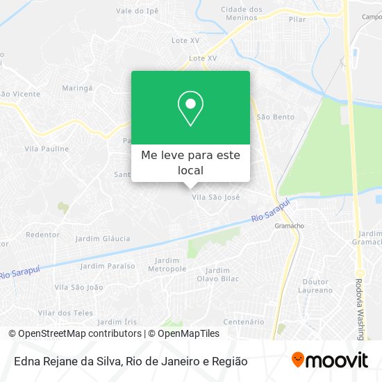Edna Rejane da Silva mapa