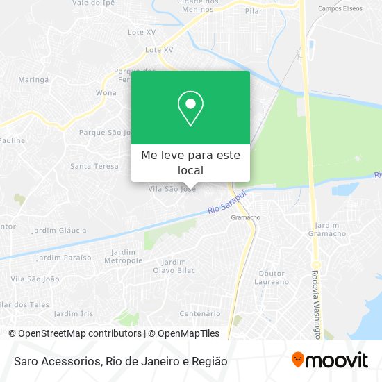 Saro Acessorios mapa