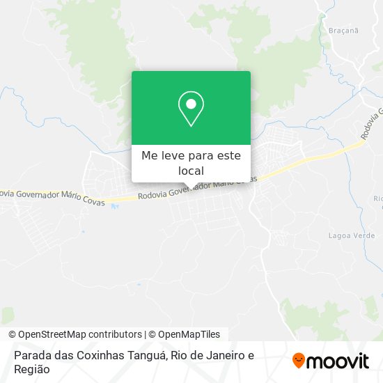 Parada das Coxinhas Tanguá mapa