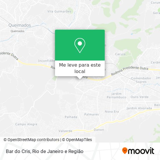 Bar do Cris mapa