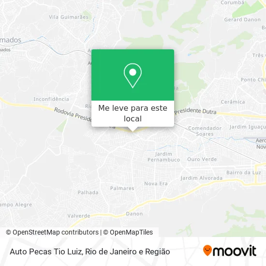 Auto Pecas Tio Luiz mapa