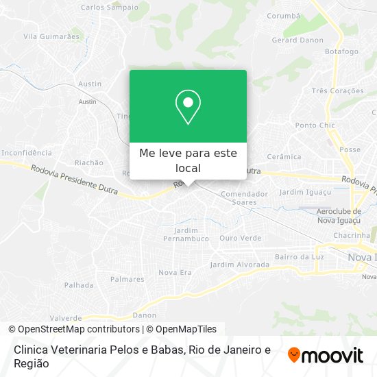 Clinica Veterinaria Pelos e Babas mapa