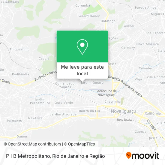 P I B Metropolitano mapa