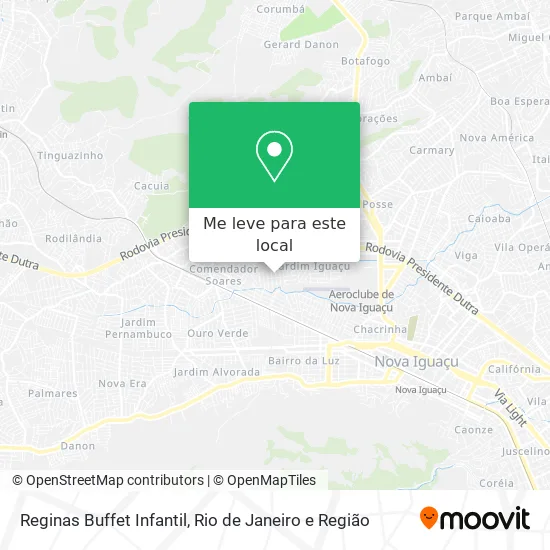 Reginas Buffet Infantil mapa