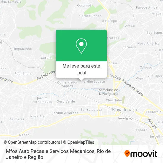 Mfos Auto Pecas e Servicos Mecanicos mapa