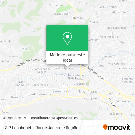 Z P Lanchonete mapa
