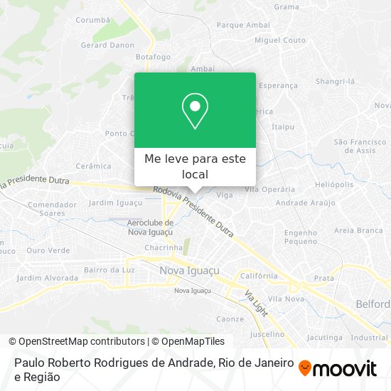 Paulo Roberto Rodrigues de Andrade mapa