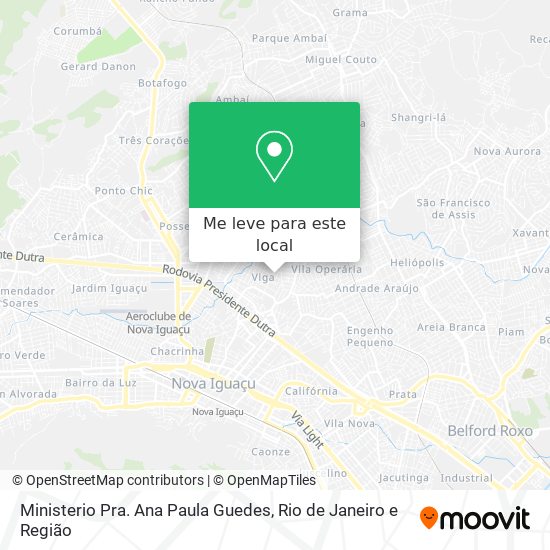 Ministerio Pra. Ana Paula Guedes mapa