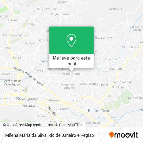 Milena Maria da Silva mapa