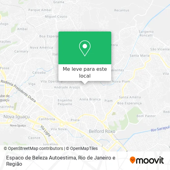 Espaco de Beleza Autoestima mapa