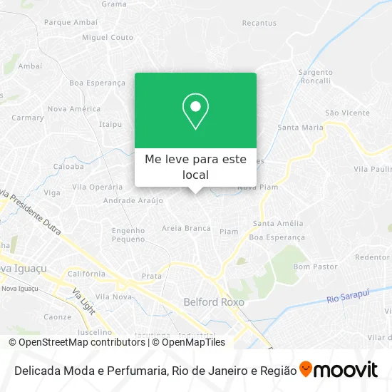 Delicada Moda e Perfumaria mapa