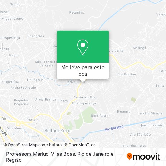 Professora Marluci Vilas Boas mapa