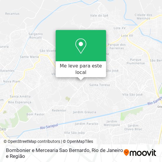 Bombonier e Mercearia Sao Bernardo mapa