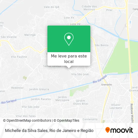 Michelle da Silva Sales mapa