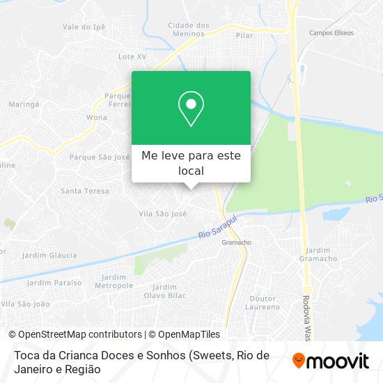 Toca da Crianca Doces e Sonhos mapa