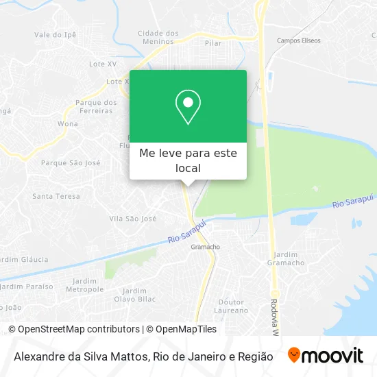Alexandre da Silva Mattos mapa