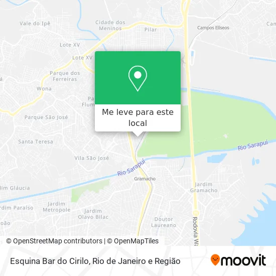 Esquina Bar do Cirilo mapa