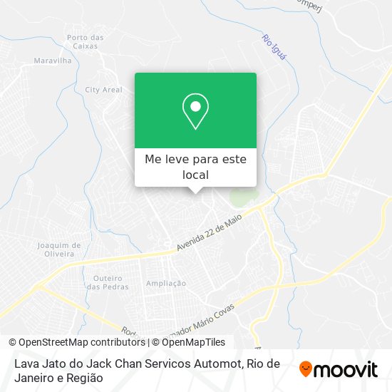 Lava Jato do Jack Chan Servicos Automot mapa